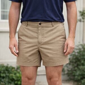 J.Crew Men’s Khaki Shorts Waist 38 Inseam 5 Casual Cotton